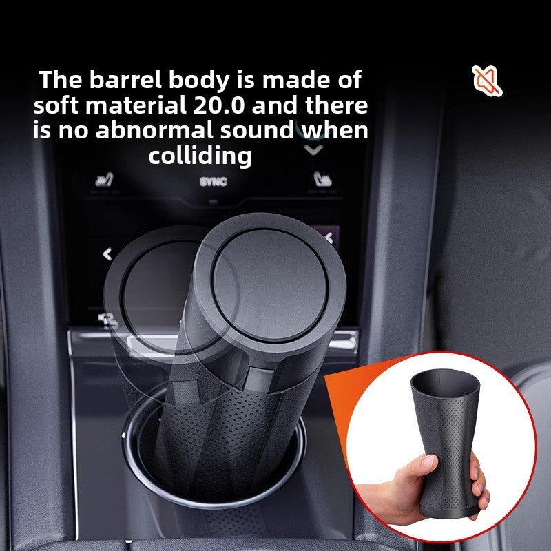 Portable Car Cup Holder Trash Can